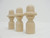 25 Wooden Peg Cowboy w/ Hat - 2-3/8" Tall x 1-1/8"