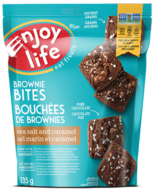 Enjoy Life Brownie Bites - Sea Salt & Caramel - FINAL SALE BB NOV 21/22