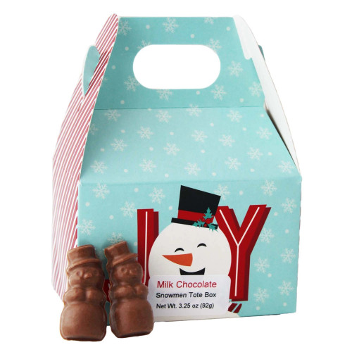 Vermont Nut Free Holiday Snowmen Tote Box