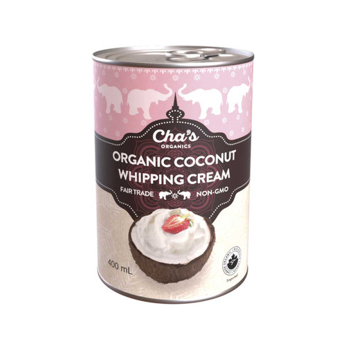 Cha's Organics Coconut Whipping Cream - FINAL SALE BB OCT 26/24