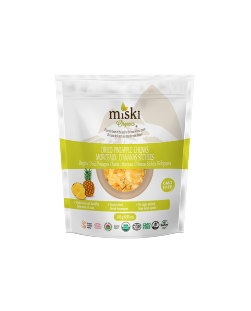 Miski Organics Dried Pineapple Chunks - FINAL SALE BB AUG 2/23