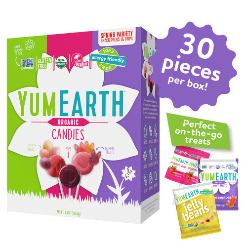 YumEarth Organic Spring Variety Box - NEW ALLERGEN LABEL