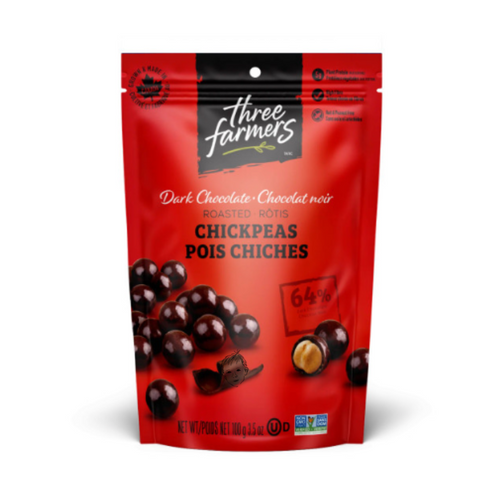 Three Farmers Roasted Dark Chocolate Roasted Chickpeas - LIMITED EDITION