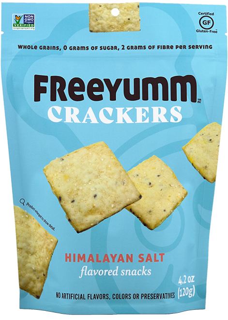 FreeYumm Crackers - Himalayan Salt - FINAL SALE BB SEPT 5/25
