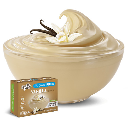 Simply Delish Pudding - Vanilla - FINAL SALE DAMAGED BOX