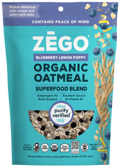 Zego Organic Oatmeal - Blueberry Lemon Poppy