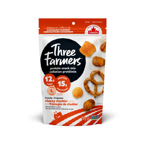 Three Farmers Protein Snack Mix - Cheezy Cheddar
