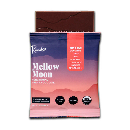 Raaka Mellow Moon Functional Dark Chocolate