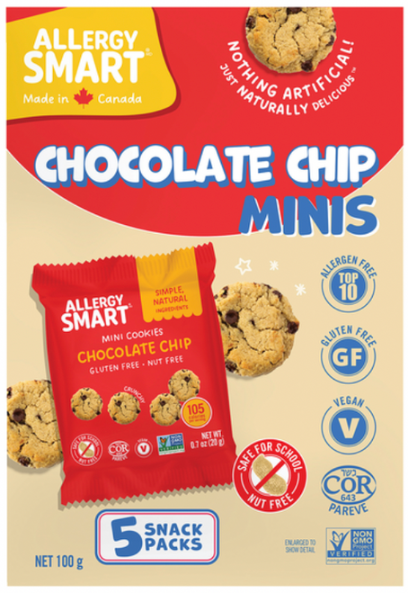 Allergy Smart Mini Cookies - Chocolate Chip - FINAL SALE BB JUL 23/26