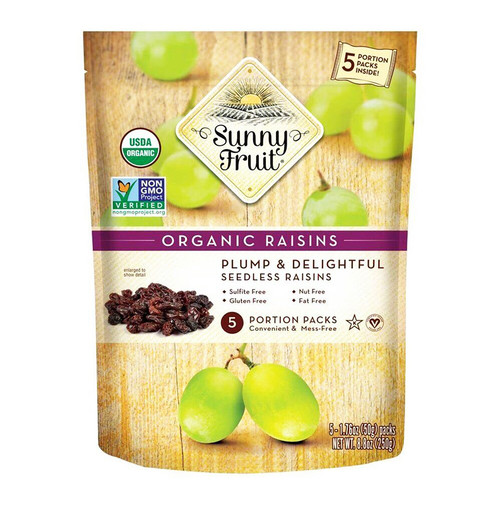 Sunny Fruit Organic Dried Raisins - FINAL SALE BB OCT 15/26