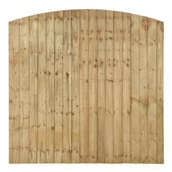 6x4 Plus Dome Featheredge Panel (4ft 6 centre)