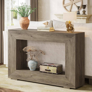 Modern Farmhouse 47-inch Long Entryway / Console Table in Grey Wood Finish Q280-GRWDFCST11948356