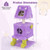 Cute Monster-Themed Cat Tower with 2 Private Condos for Small Place-Purple B593-PV10189
