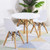 Kid's Modern Dining Table Set with 2 Armless Chairs B593-HW61364-2