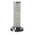 13" Silver Metal Column LED Rope Table Lamp With Clear N270-468733