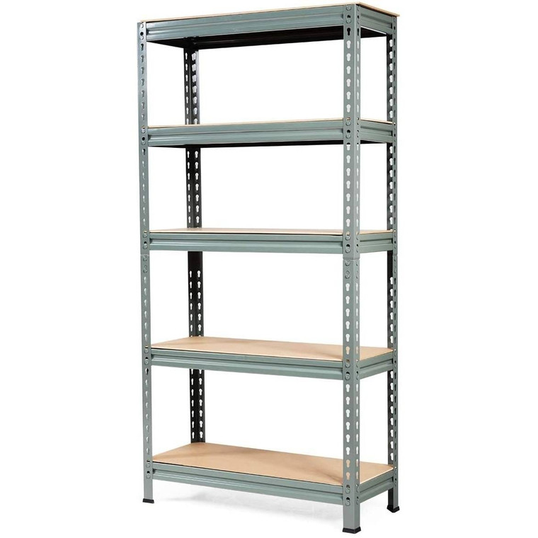 Heavy Duty 60 inch Adjustable 5-Shelf Metal Storage Rack in Gray Q280-GRAAB6088