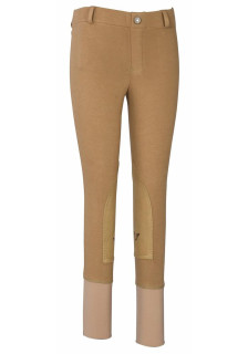 TuffRider Children's Starter LowRise Pull-On Knee Patch Breeches - Sand