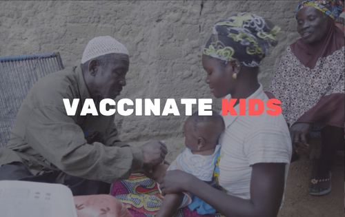 Vaccinate children in Africa's logo