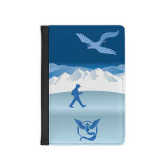 Team Mystic PU Faux Leather Passport Cover Wallet Black Holders Luggage Travel