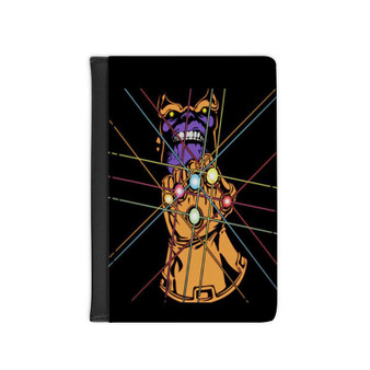 Thanos The Avengers Infinity War Products PU Faux Leather Passport Cover Wallet Black Holders Luggage Travel