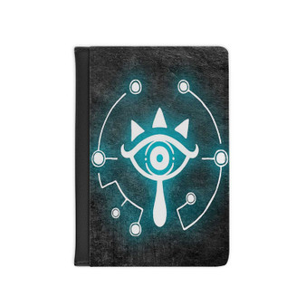 The Legend of Zelda Sheikah PU Faux Leather Passport Cover Wallet Black Holders Luggage Travel