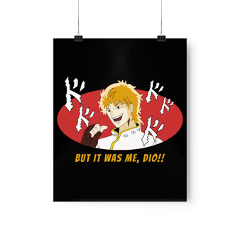 Jojo But It Was Me Dio Art Satin Silky Poster for Home Decor