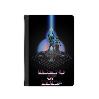 The Legend of Zelda Tron Style PU Faux Leather Passport Cover Wallet Black Holders Luggage Travel