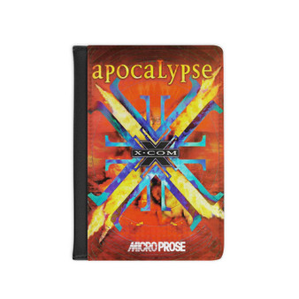 X COM Apocalypse PU Faux Leather Passport Cover Wallet Black Holders Luggage Travel