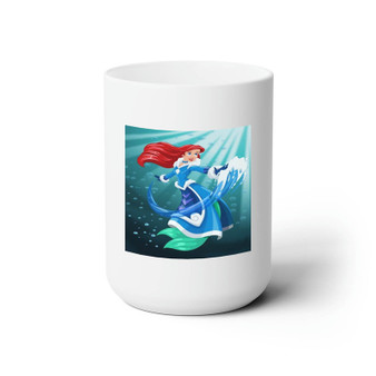 Ariel Mermaid The Water Tribes White Ceramic Mug 15oz Sublimation BPA Free