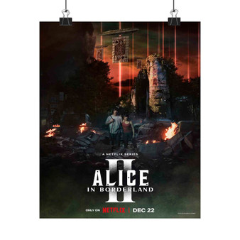 Alice in Borderland Season 2 Art Satin Silky Poster for Home Decor