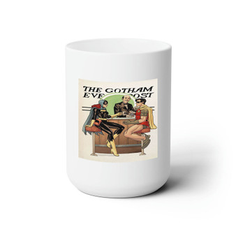 Catwoman and Robin The Gotham White Ceramic Mug 15oz Sublimation BPA Free