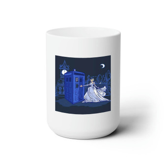 Cinderella Disney Doctor Who White Ceramic Mug 15oz Sublimation BPA Free