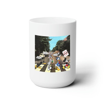 Disney Abbey Road White Ceramic Mug 15oz Sublimation BPA Free