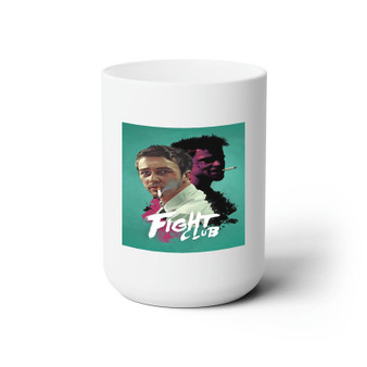 Fight Club Art Products White Ceramic Mug 15oz Sublimation BPA Free