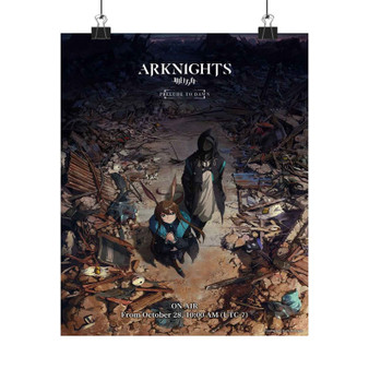 Arknights PRELUDE TO DAWN Art Satin Silky Poster for Home Decor