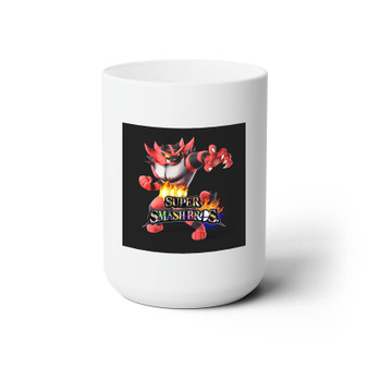 Incineroar Smash Bros White Ceramic Mug 15oz Sublimation BPA Free