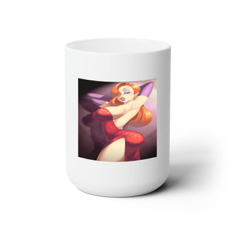 Jessica Rabbit Sexy Pose Disney White Ceramic Mug 15oz Sublimation BPA Free