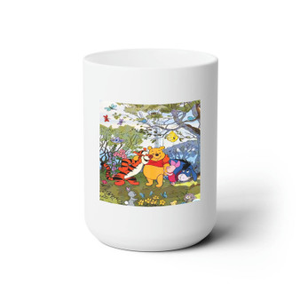Pooh and Friends Disney White Ceramic Mug 15oz Sublimation BPA Free