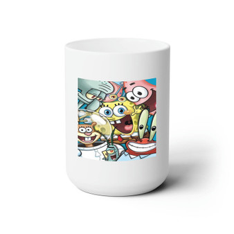 Spongebob and Friends White Ceramic Mug 15oz Sublimation BPA Free