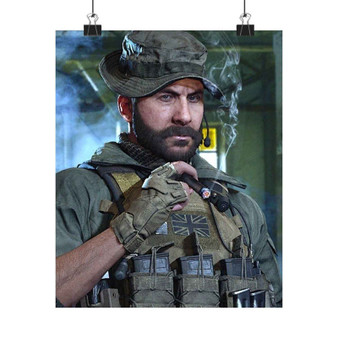 Captain Price Call of Duty Art Satin Silky Poster for Home Decor