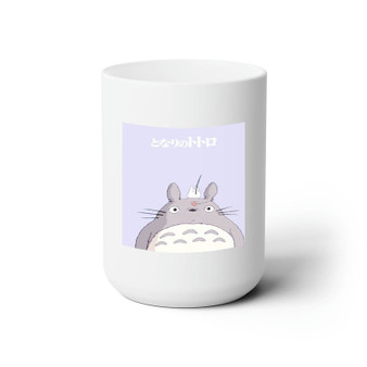 Totoro and Little Totoro Studio Ghibli White Ceramic Mug 15oz Sublimation BPA Free