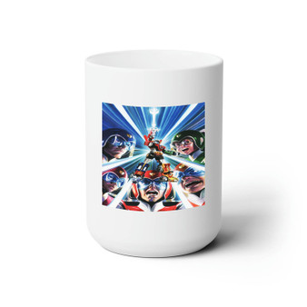 Voltron Defender of the Universe White Ceramic Mug 15oz Sublimation BPA Free