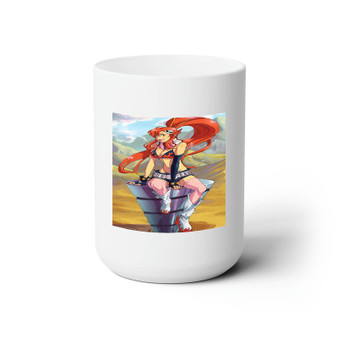 Yoko Gurren Lagann White Ceramic Mug 15oz Sublimation BPA Free