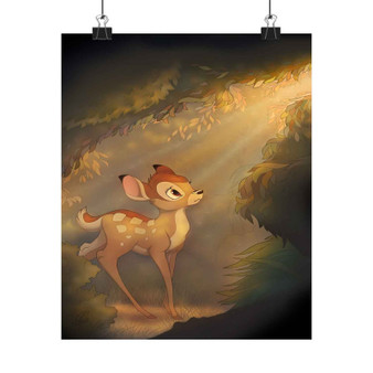 Bambi in The Light Silky Poster Satin Art Print Wall Home Decor
