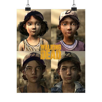 Clementine The Walking Dead Art Satin Silky Poster for Home Decor