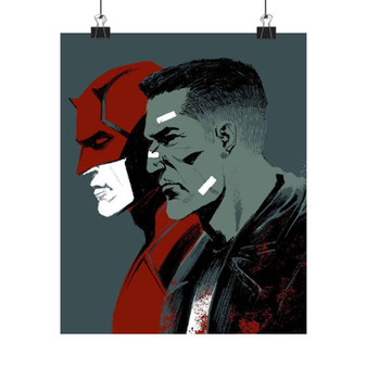 Daredevil Punisher Silky Poster Satin Art Print Wall Home Decor