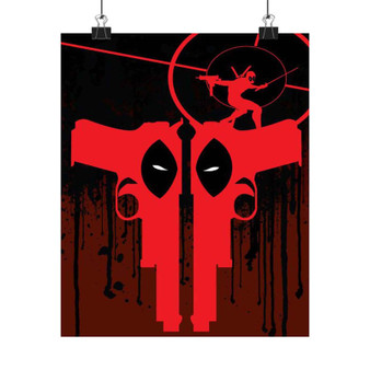 Deadpool Guns Silky Poster Satin Art Print Wall Home Decor