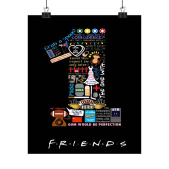 Friends TV Quotes Silky Poster Satin Art Print Wall Home Decor