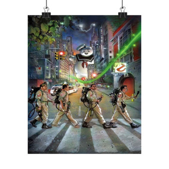 Ghostbusters Abbey Road Silky Poster Satin Art Print Wall Home Decor