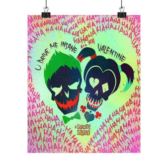 Harley Quinn and Joker Suicide Squad Silky Poster Satin Art Print Wall Home Decor